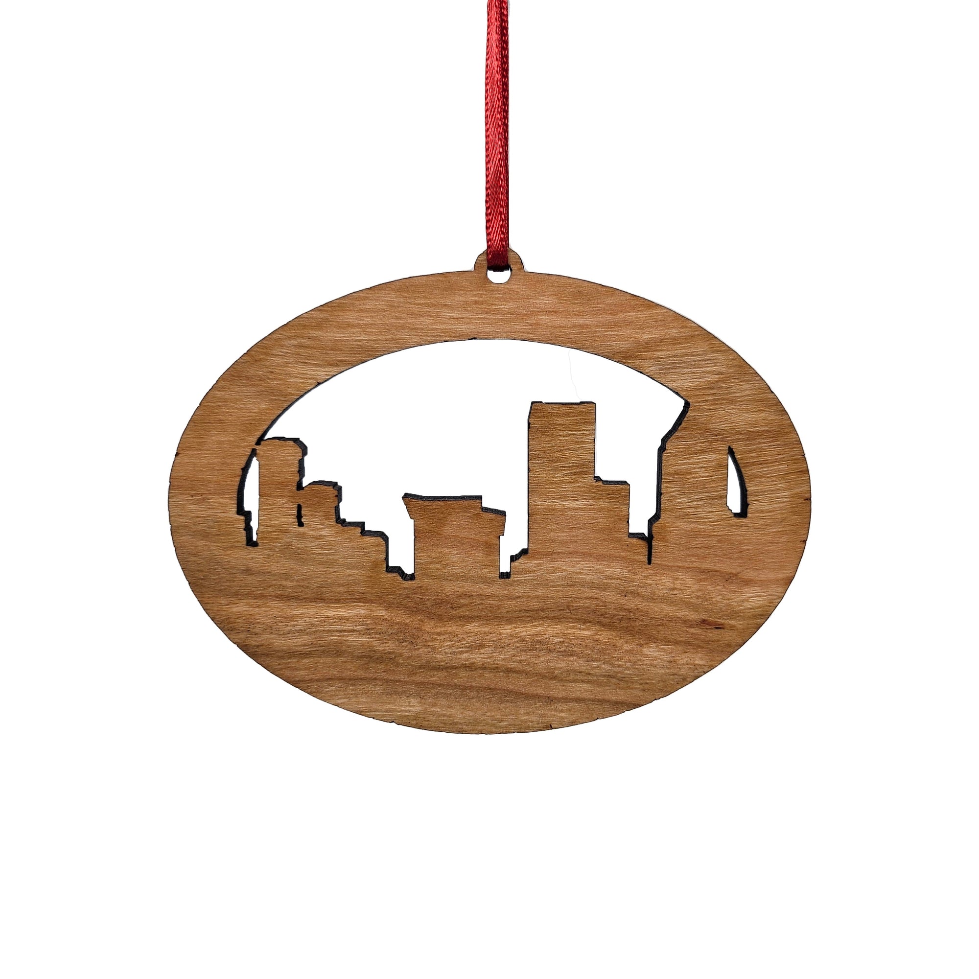 Portland Skyline Wood Ornament - Ornaments - Hello From Portland