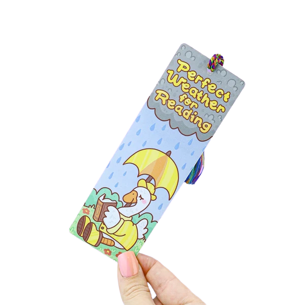 Rainy Day Reading Goose Bookmark - Stationary - Hello From Portland