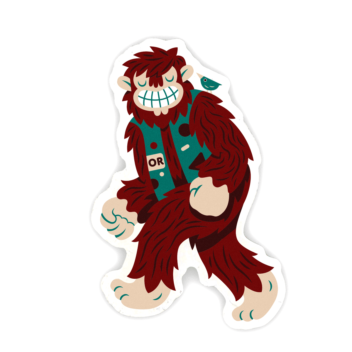 Sassy the Sasquatch Walking Sticker - Stickers - Hello From Portland