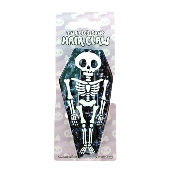 Skeleton Coffin Hair Claw - Beauty - Hello From Portland