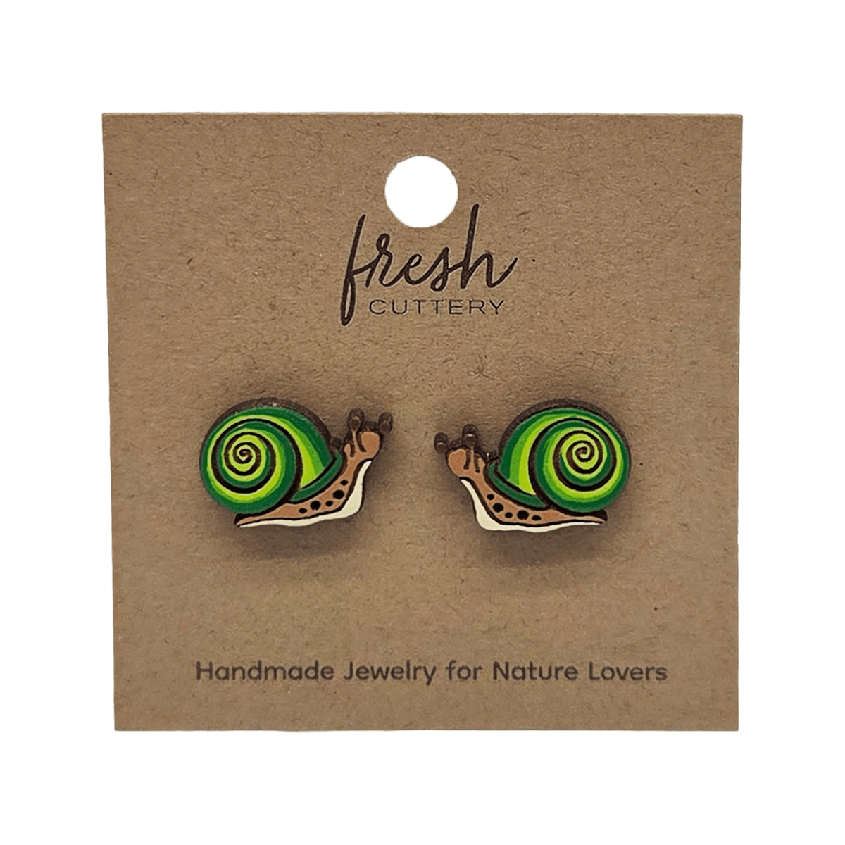 Snail Stud Earrings - Jewelry - Hello From Portland