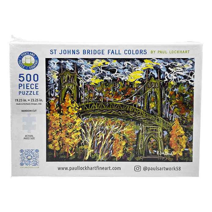 St. Johns Bridge Fall Colors Puzzle - Gifts - Hello From Portland