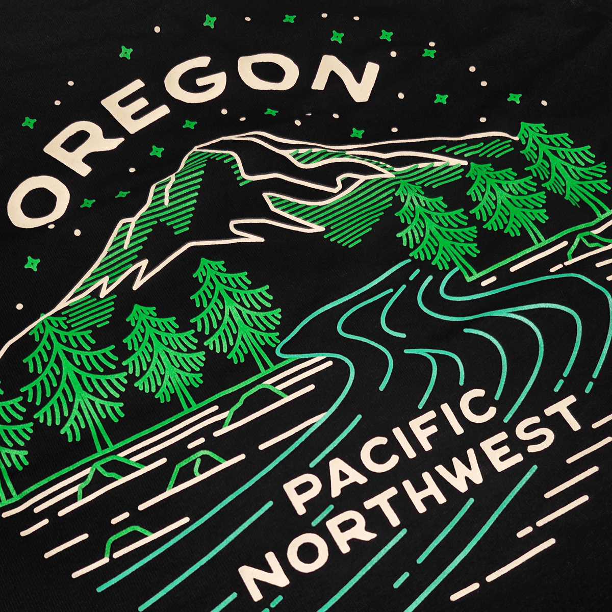 Starry Oregon Tee - Unisex Tees - Hello From Portland