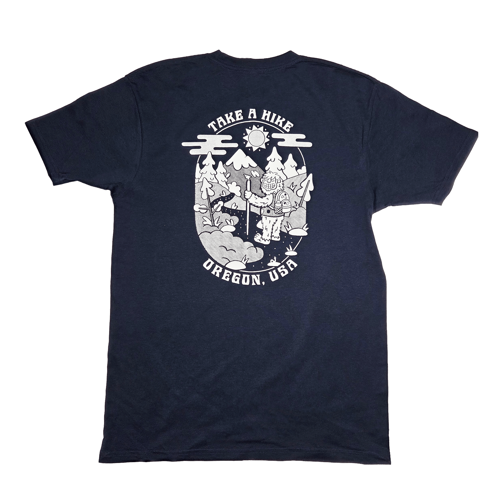 Take a Hike Tee | Navy - Unisex Tees - Hello From Portland