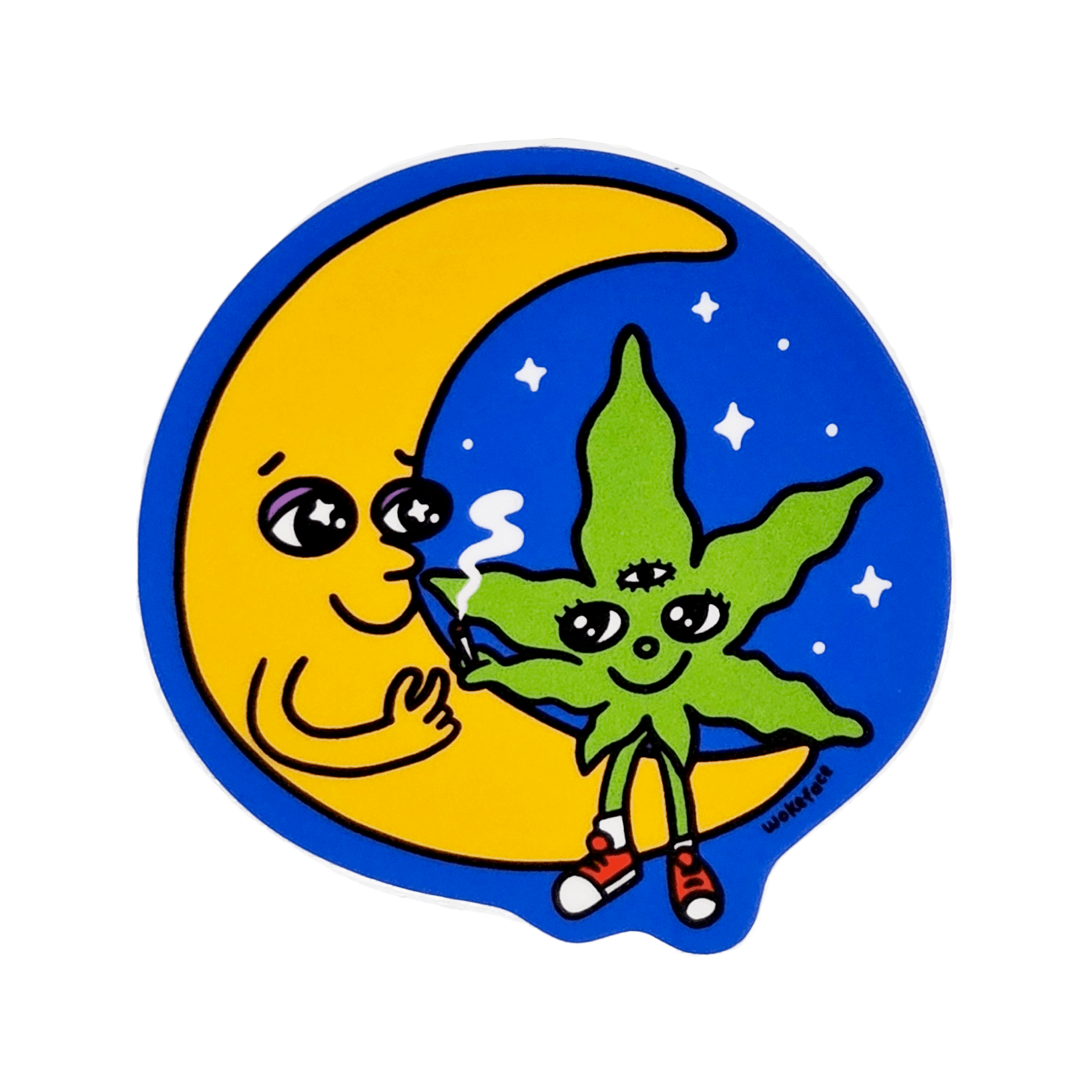 Toke Moon Sticker - Stickers - Hello From Portland