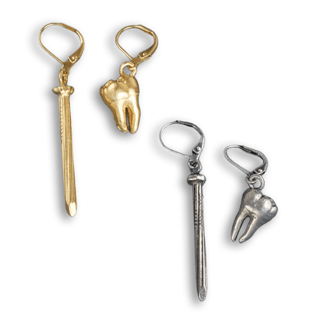 Tooth &amp; Nail Earrings - Jewelry - Hello From Portland