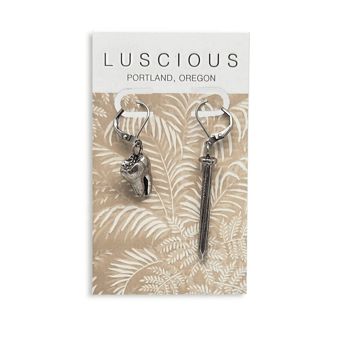 Tooth &amp; Nail Earrings - Jewelry - Hello From Portland