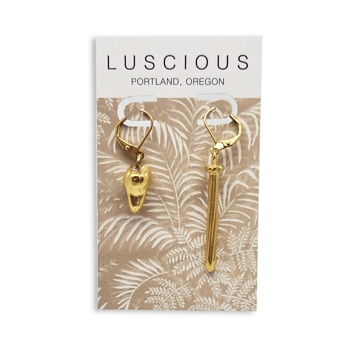 Tooth &amp; Nail Earrings - Jewelry - Hello From Portland