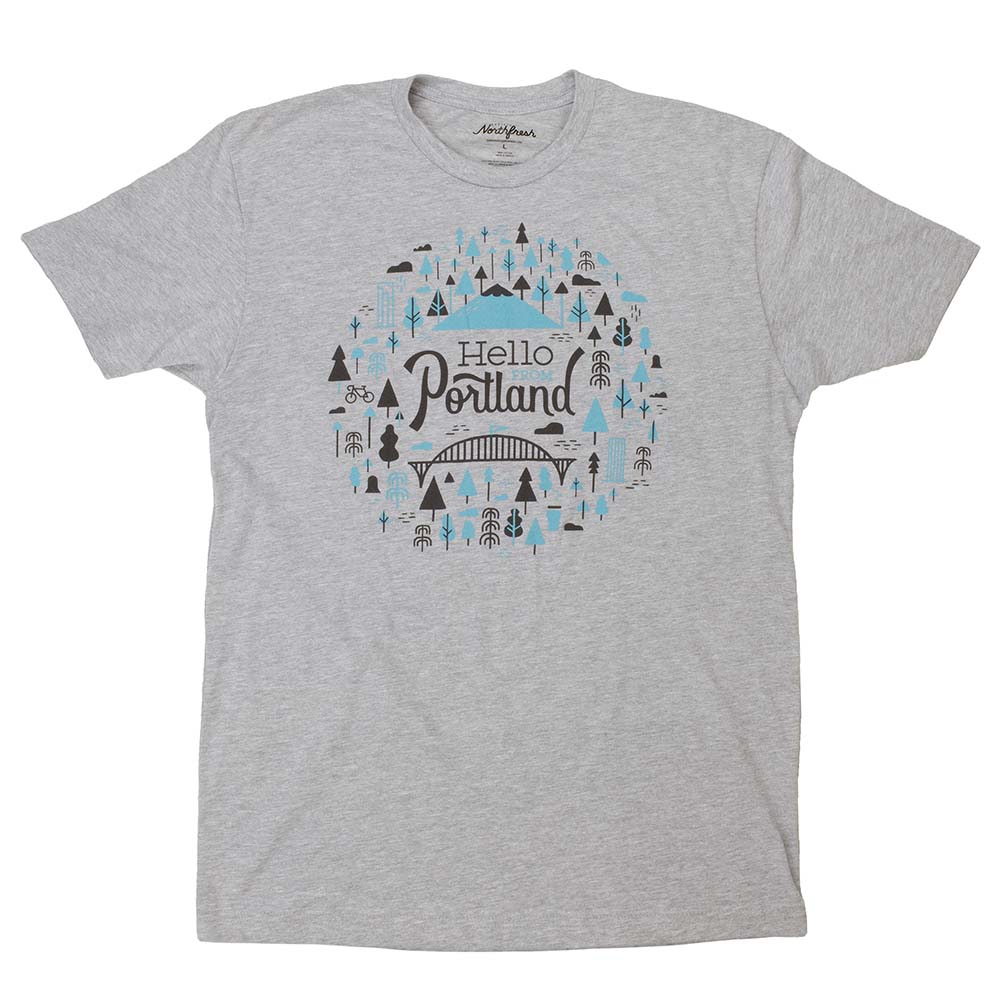 Burst Tee - Tshirt: Mens - Hello From Portland