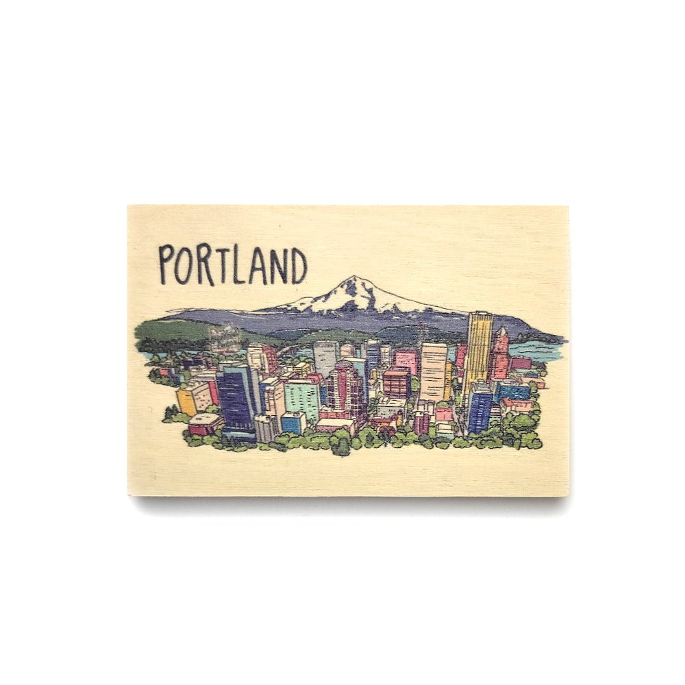 Cityscape Magnet - Magnets - Hello From Portland