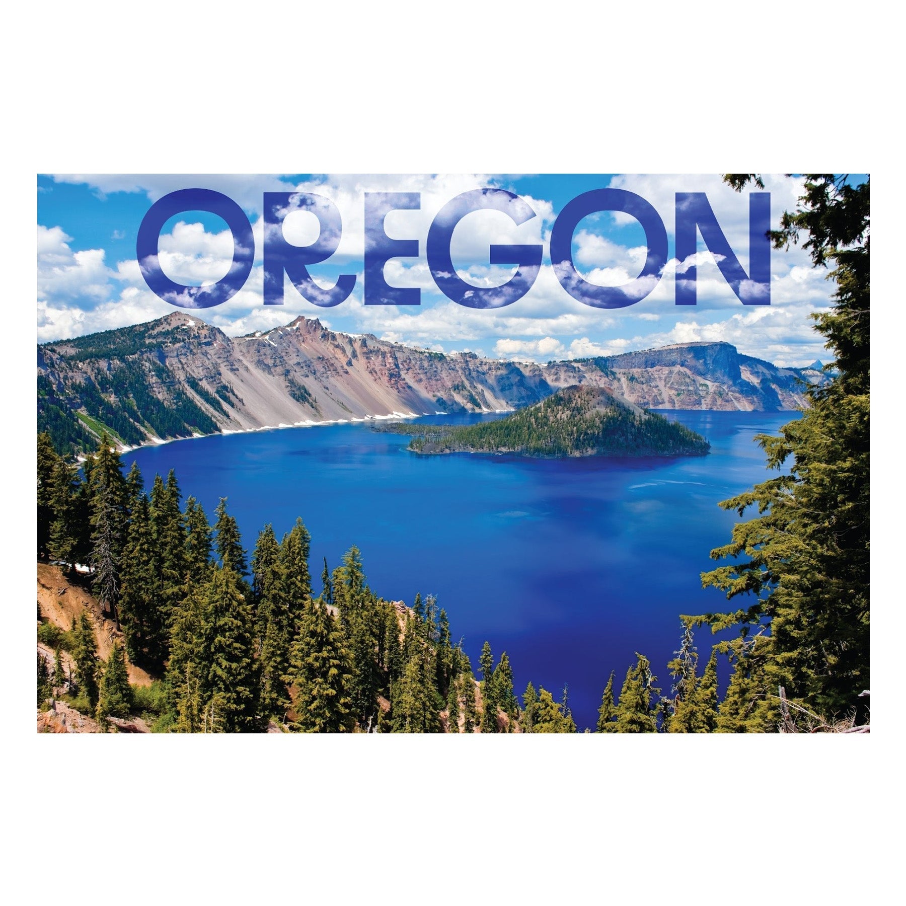 Crater Lake Clouds Postcard - Postcards - Hello From Portland