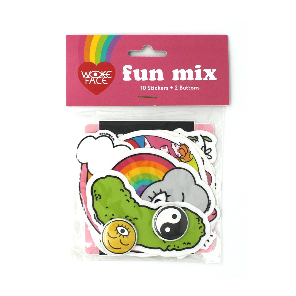 Woke Face Fun Mix Sticker Pack