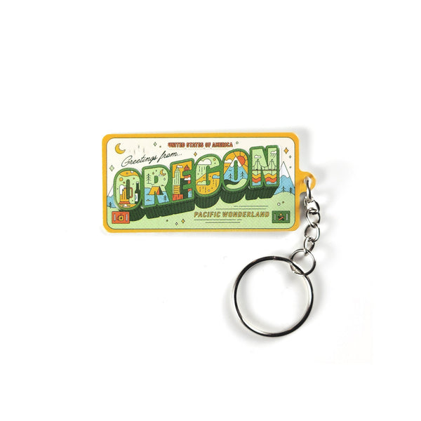 Greetings From Oregon License Plate Keychain | Portland Oregon ...