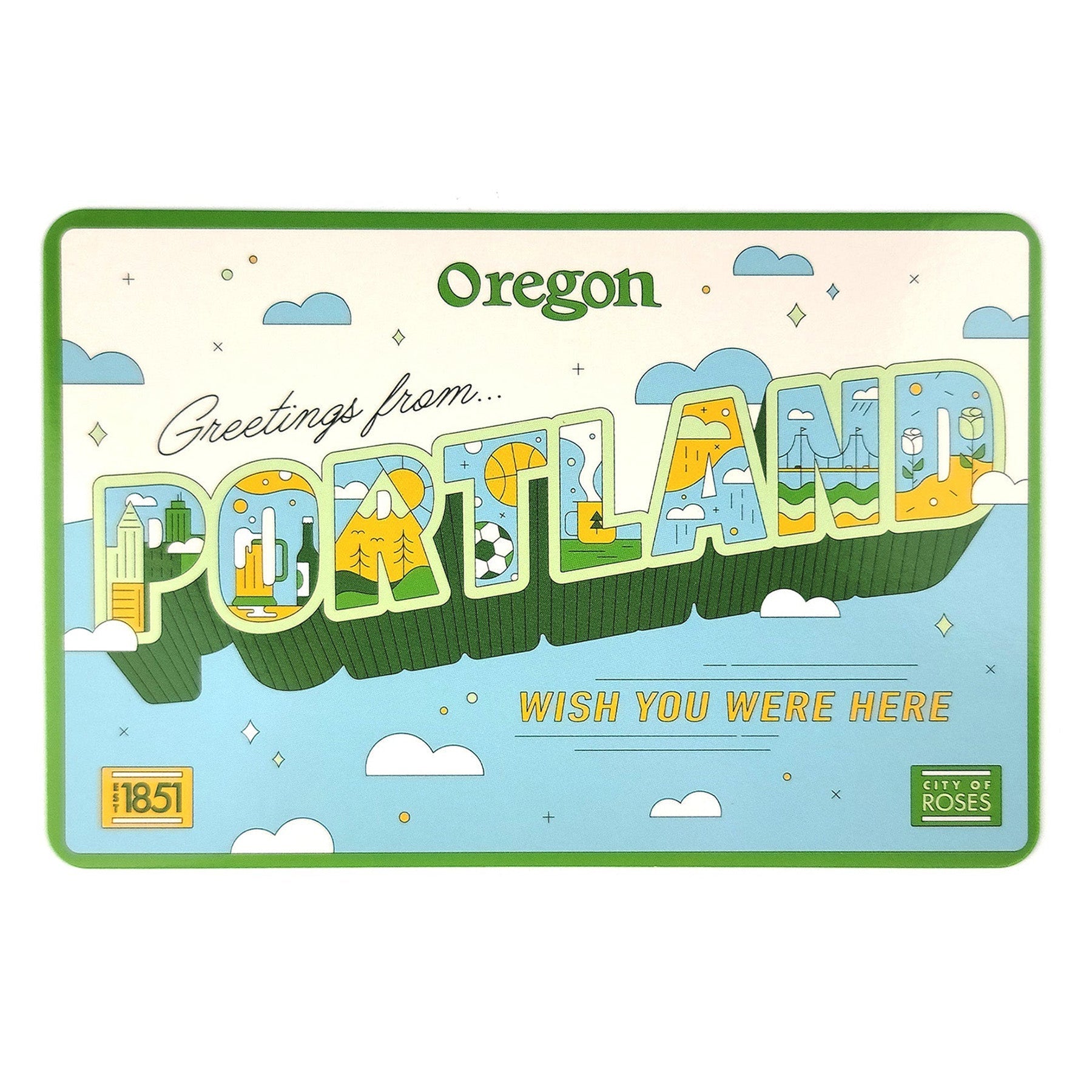 Greetings From Portland Postcard - Postcards - Hello From Portland