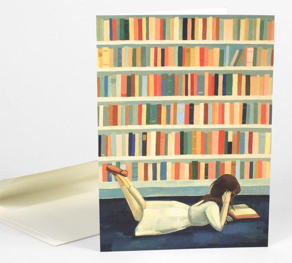 I Saw Her In the Library - Greeting Cards - Hello From Portland
