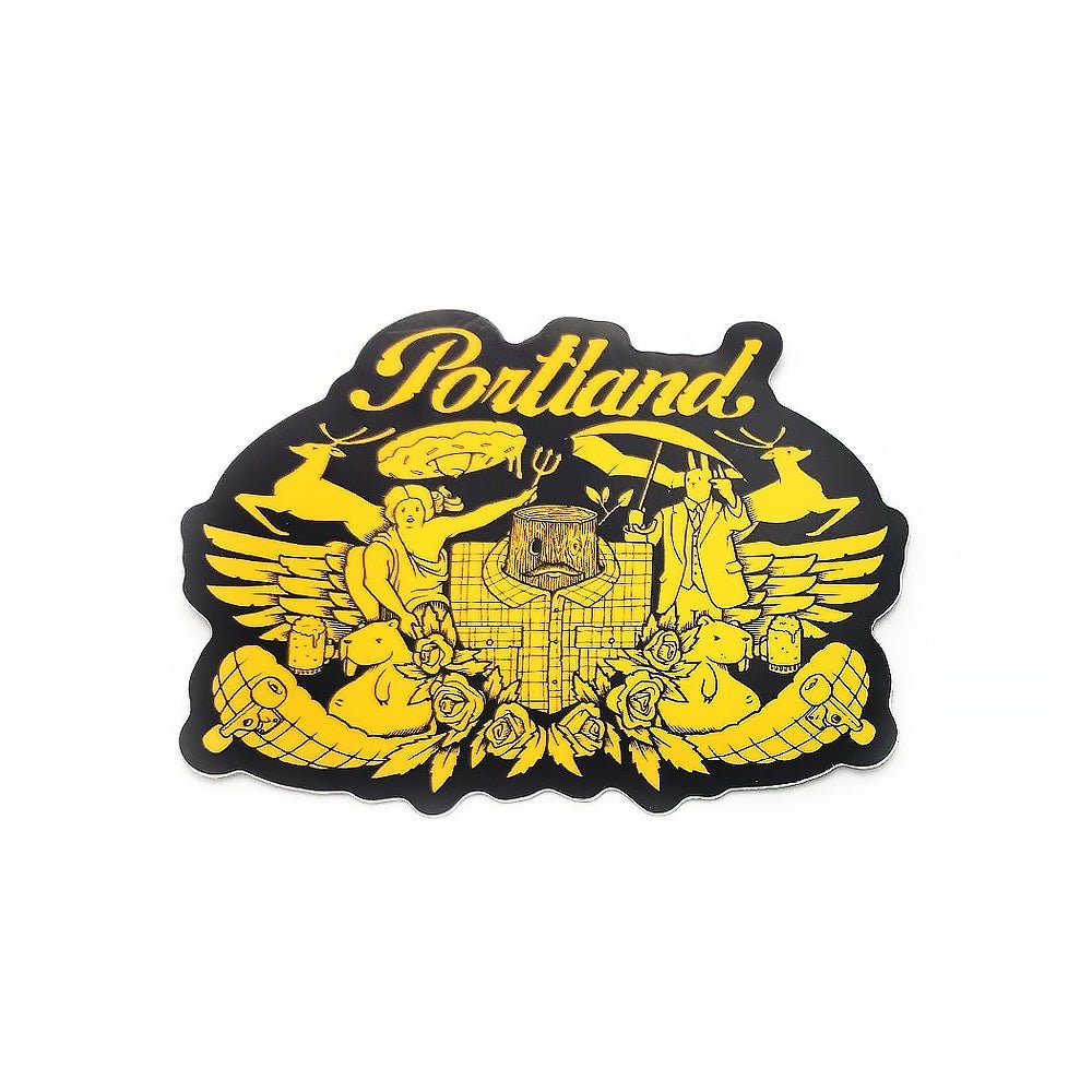 Log Cabin Sticker - Stickers - Hello From Portland