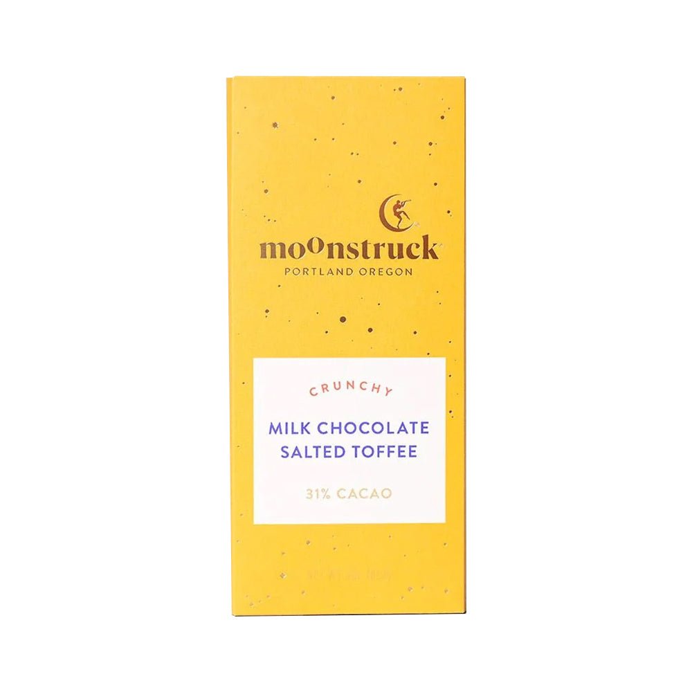 Moonstruck Milk Chocolate Salted Toffee Bar - Edibles - Hello From Portland