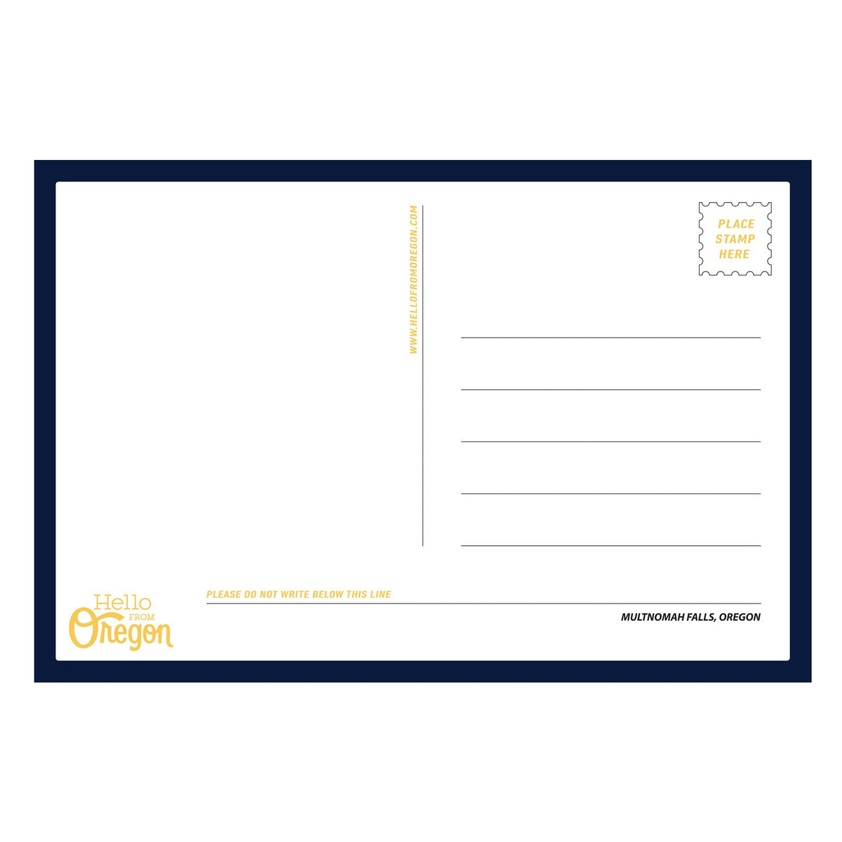 Multnomah Falls Postcard - Postcards - Hello From Portland