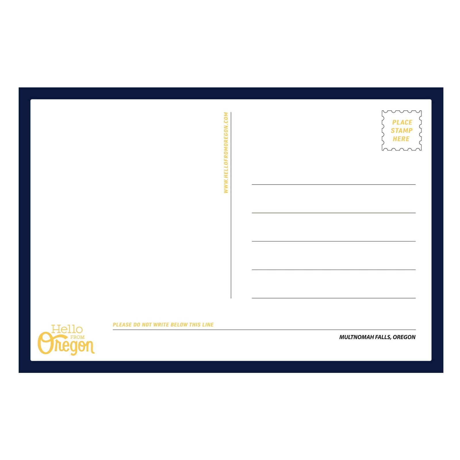 Multnomah Falls Postcard - Postcards - Hello From Portland