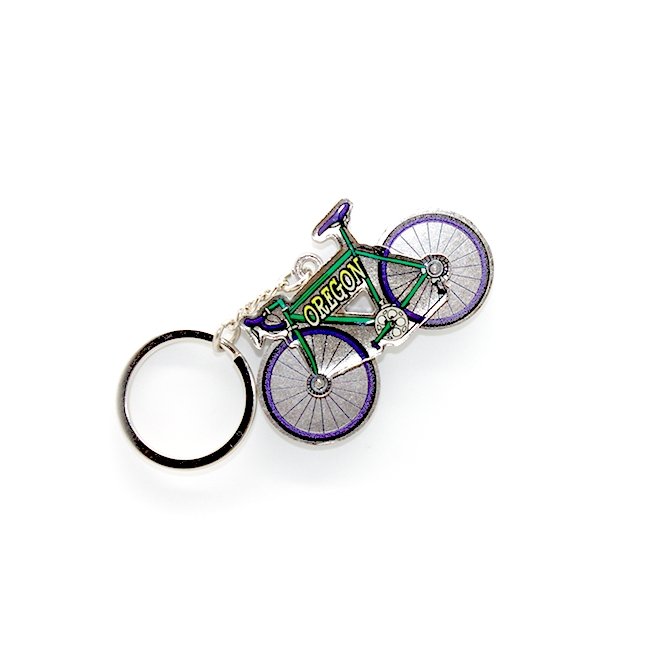 Oregon Bicycle Keychain - Keychain - Hello From Portland