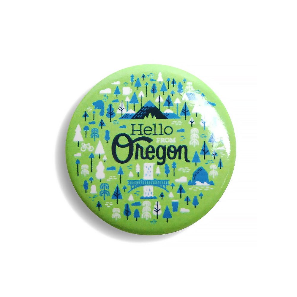 Oregon Burst Button - Buttons - Hello From Portland