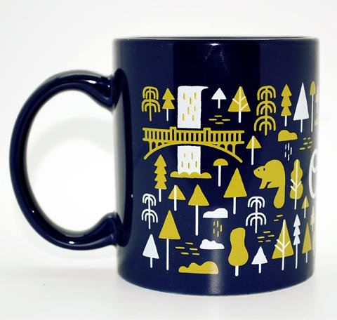 Oregon Burst Mug - Drinkware - Hello From Portland