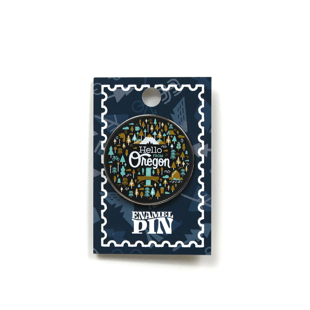 Oregon Burst Pin - Enamel Pin - Hello From Portland