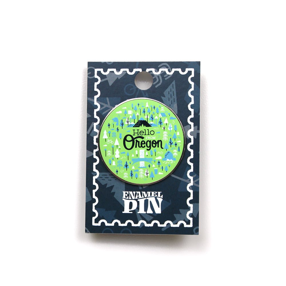 Oregon Burst Pin - Enamel Pin - Hello From Portland