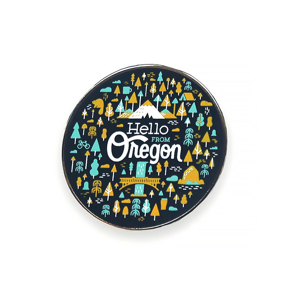 Oregon Burst Pin - Enamel Pins - Hello From Portland