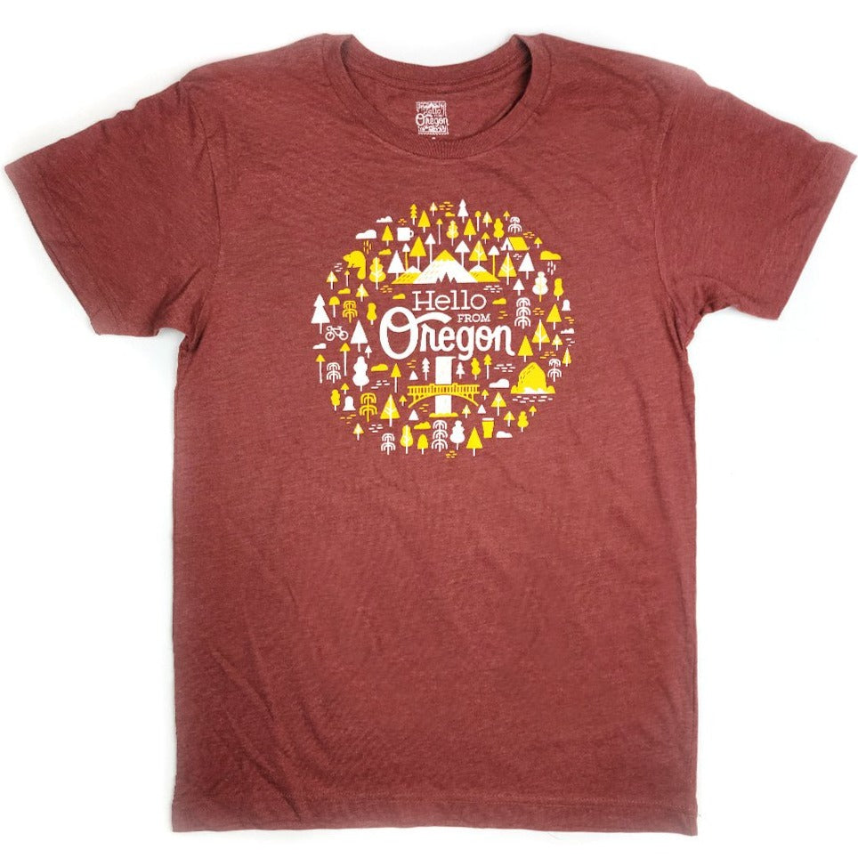 Oregon Burst Tee - Tees - Hello From Portland