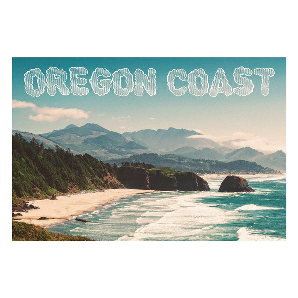 Oregon Coast Old School Postcard | Portland Oregon Souvenirs & Gifts ...