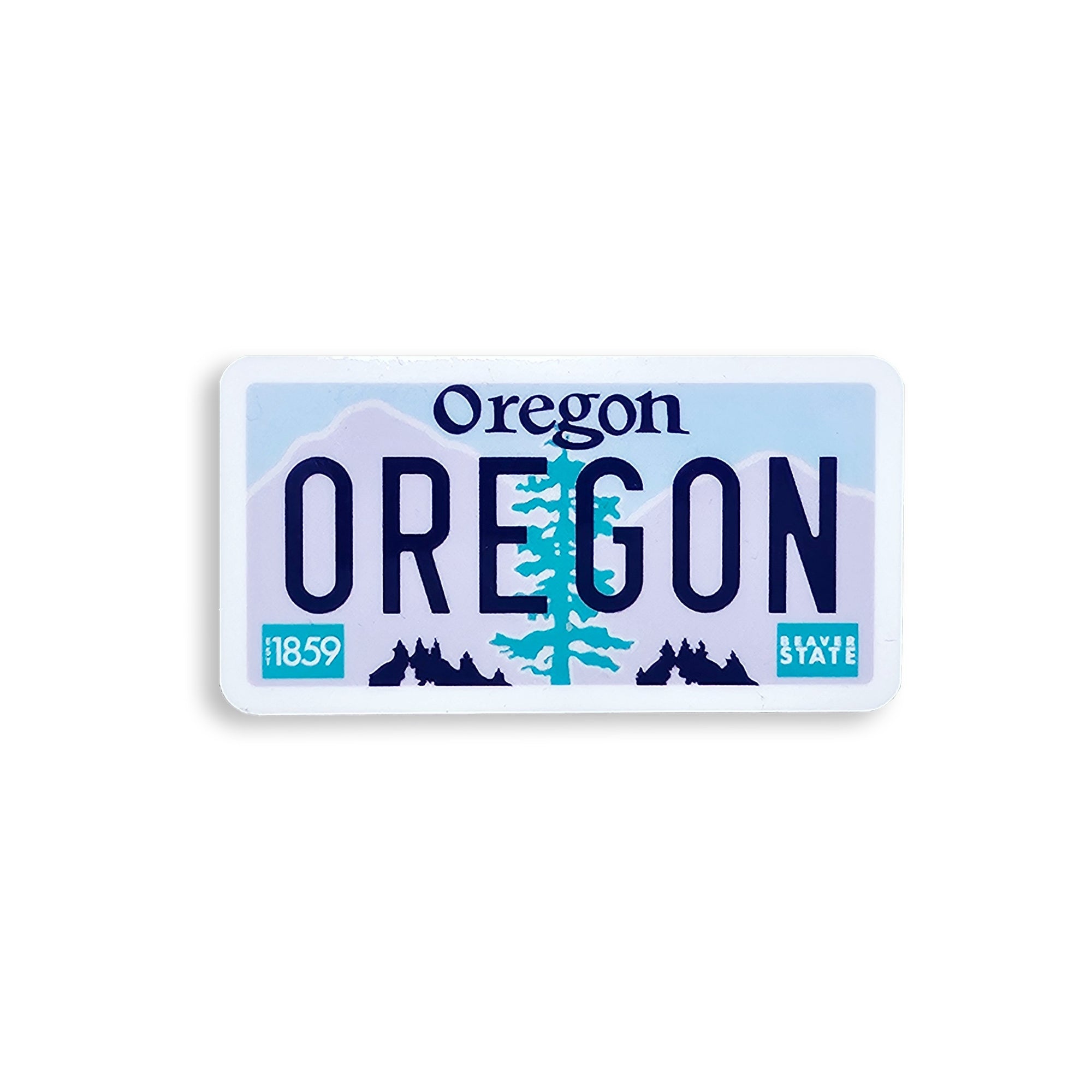 Oregon License Plate Sticker - Stickers - Hello From Portland