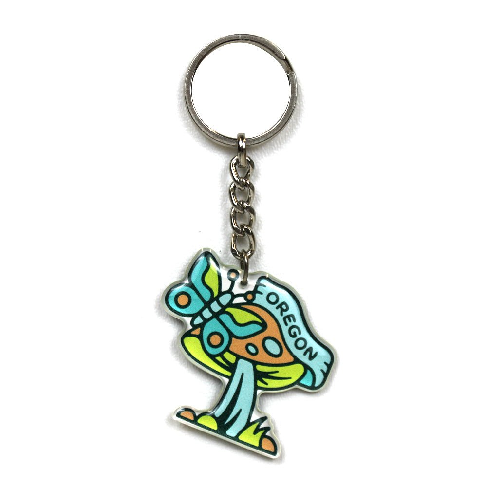 Oregon Mushroom Keychain - Keychains - Hello From Portland