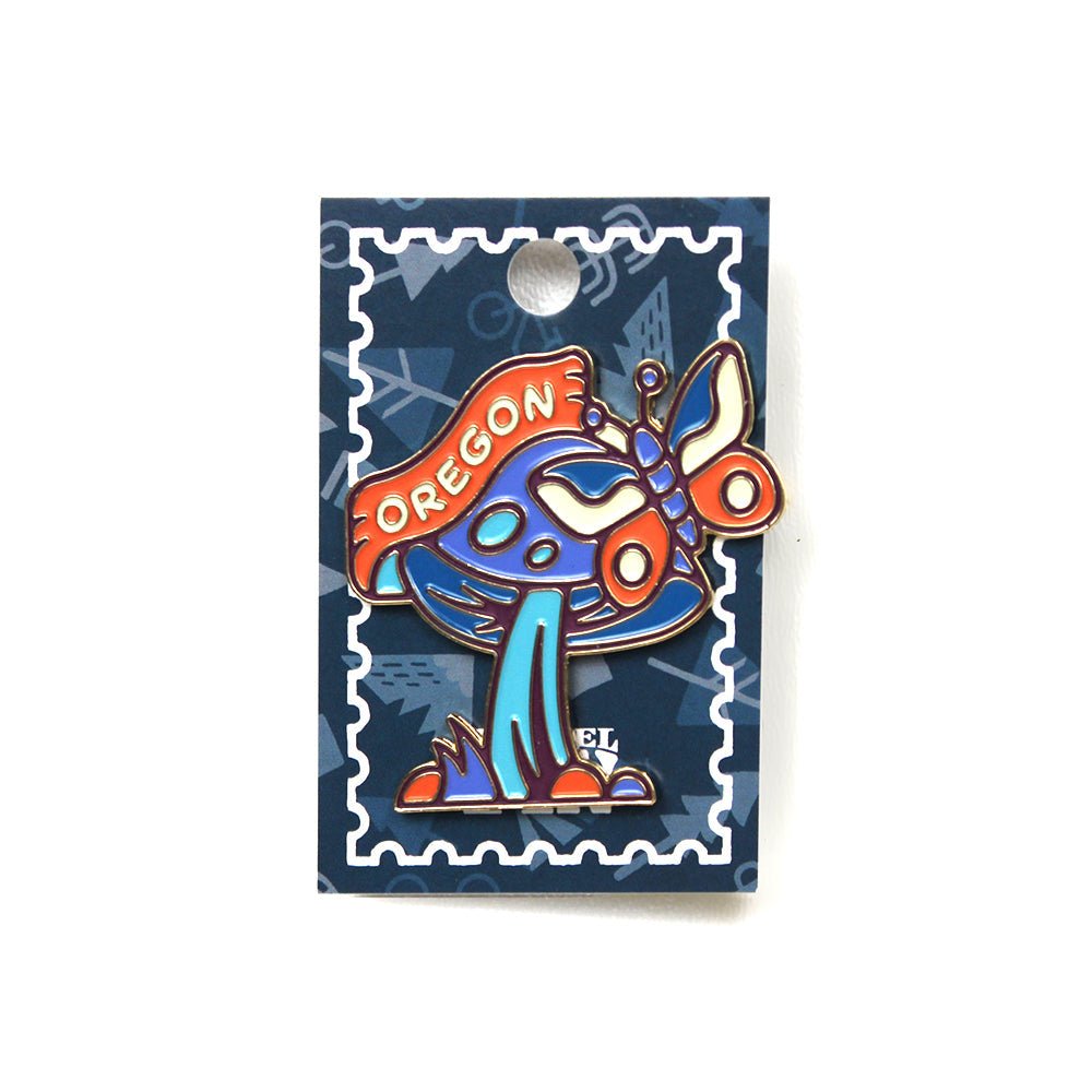 Oregon Mushroom Pin - Flair: Pin - Hello From Portland