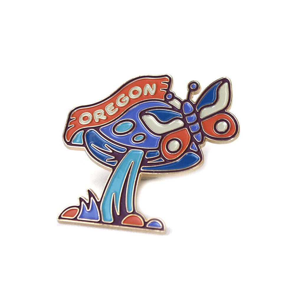 Oregon Mushroom Pin - Enamel Pins - Hello From Portland