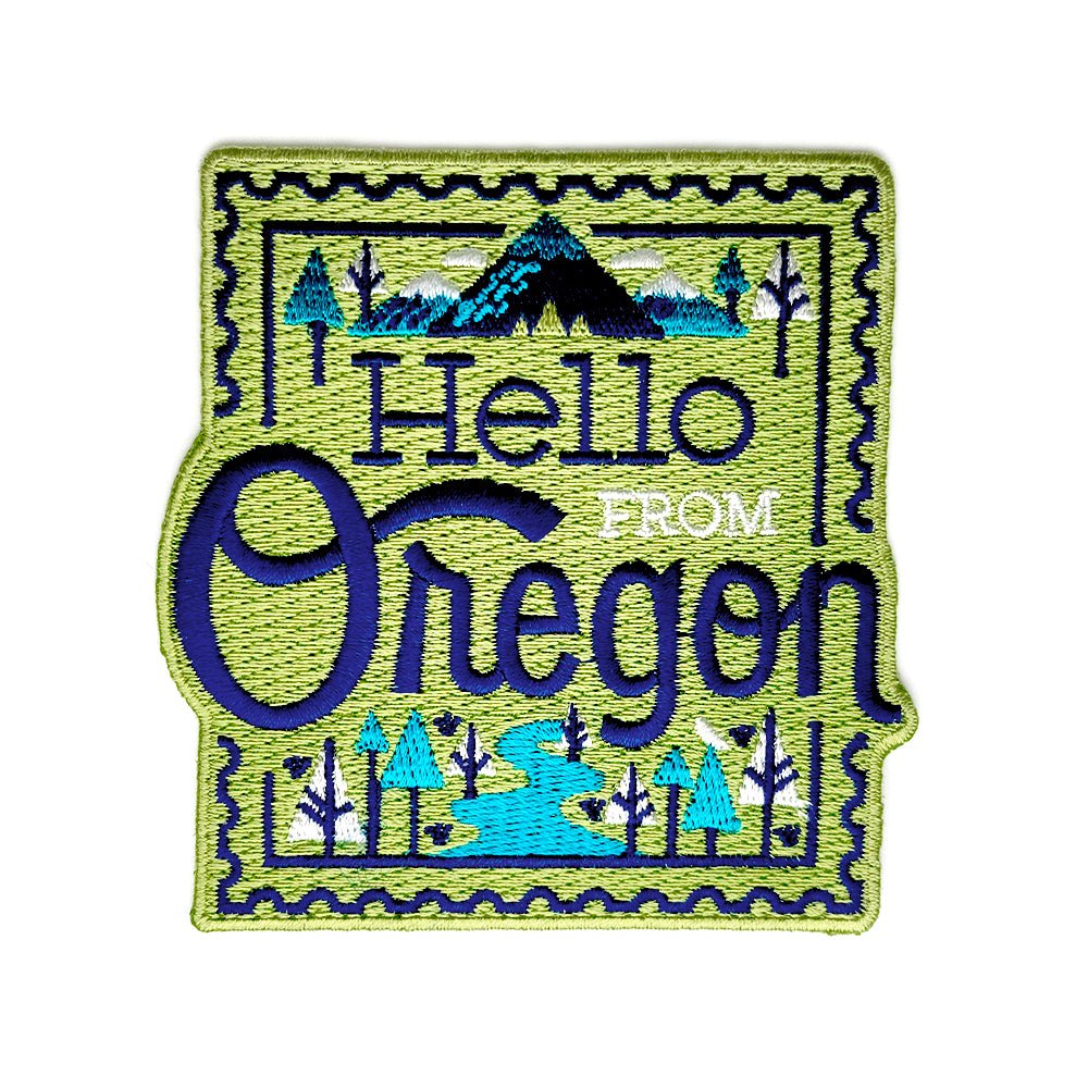 Welcome To Portland Oregon Green Grunge Sticker