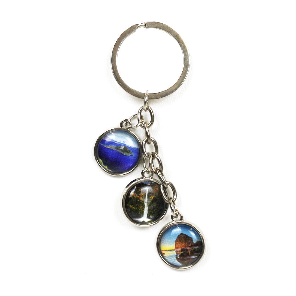 Oregon Waters Charm Keychain - Keychains - Hello From Portland