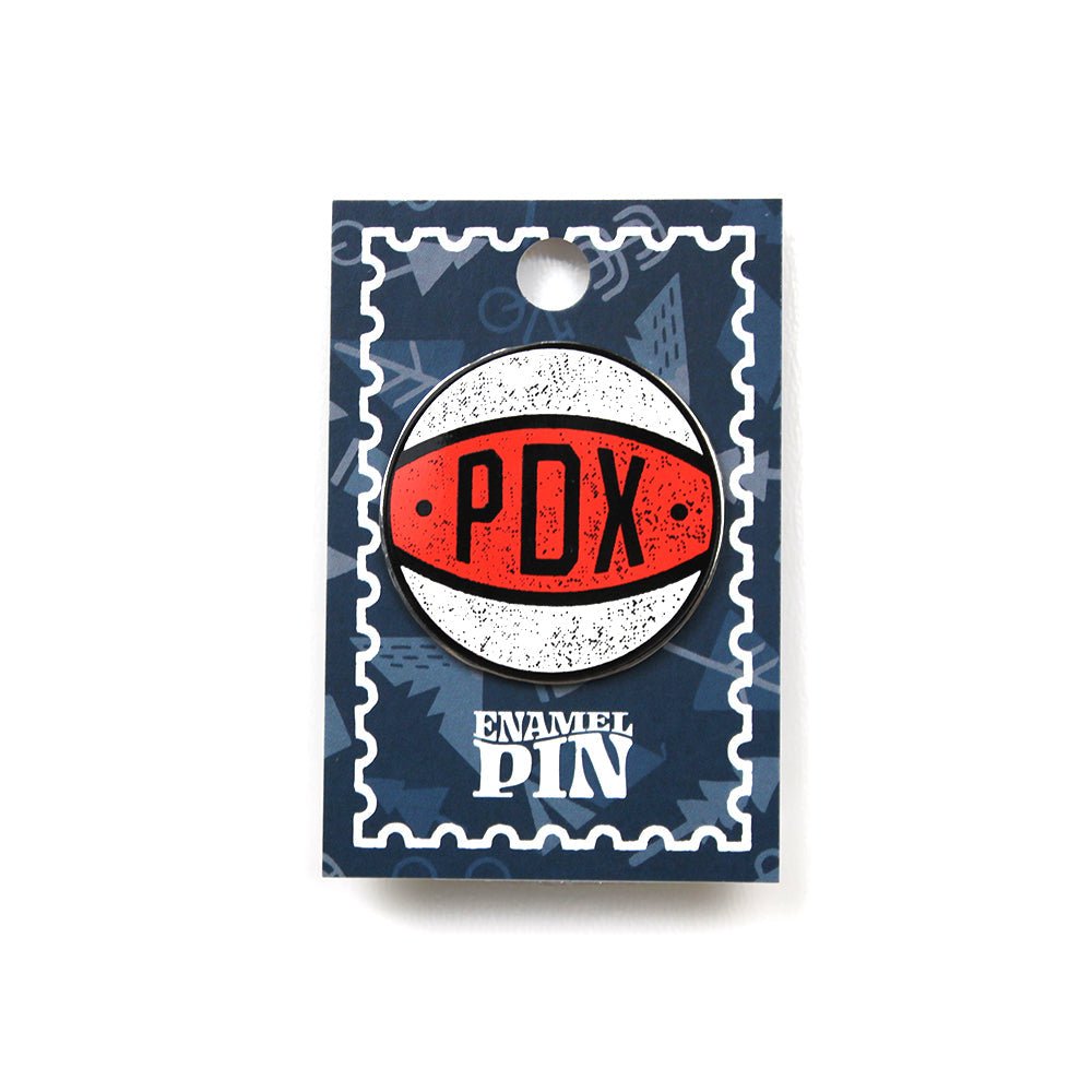PDX Ball Pin - Enamel Pin - Hello From Portland