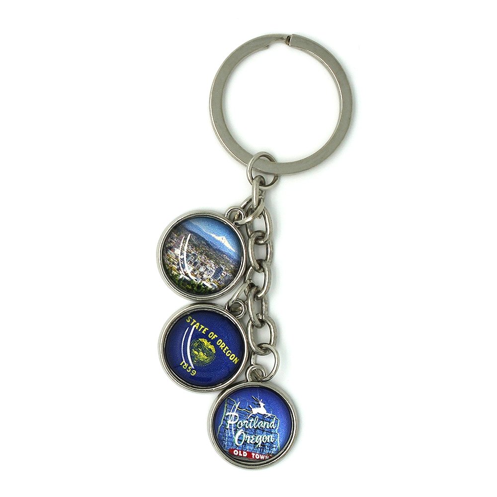 PDX Charm Keychain - Hello From Portland