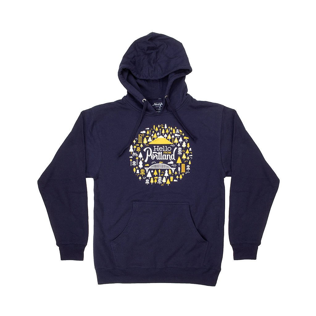 Portland Burst Hoodie - Unisex Hoodies - Hello From Portland