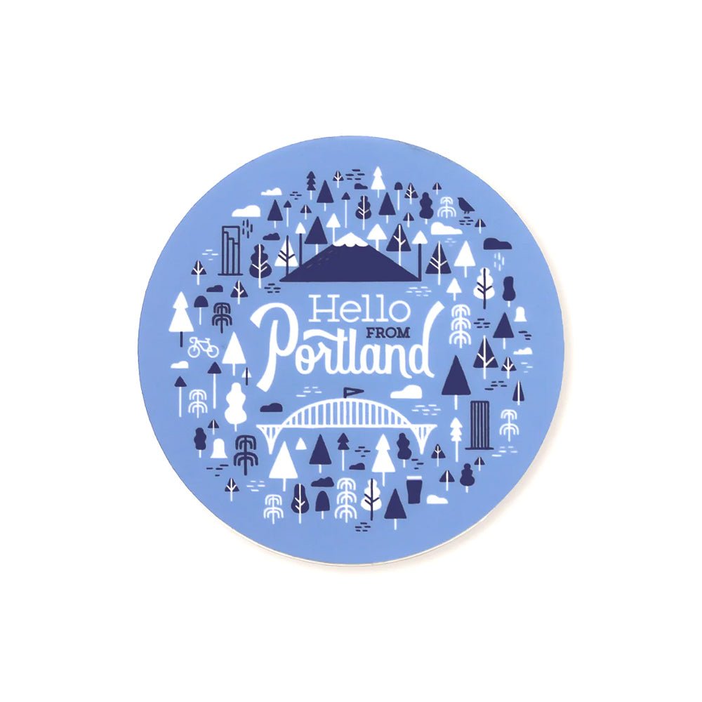 Portland Burst Sticker - Stickers - Hello From Portland