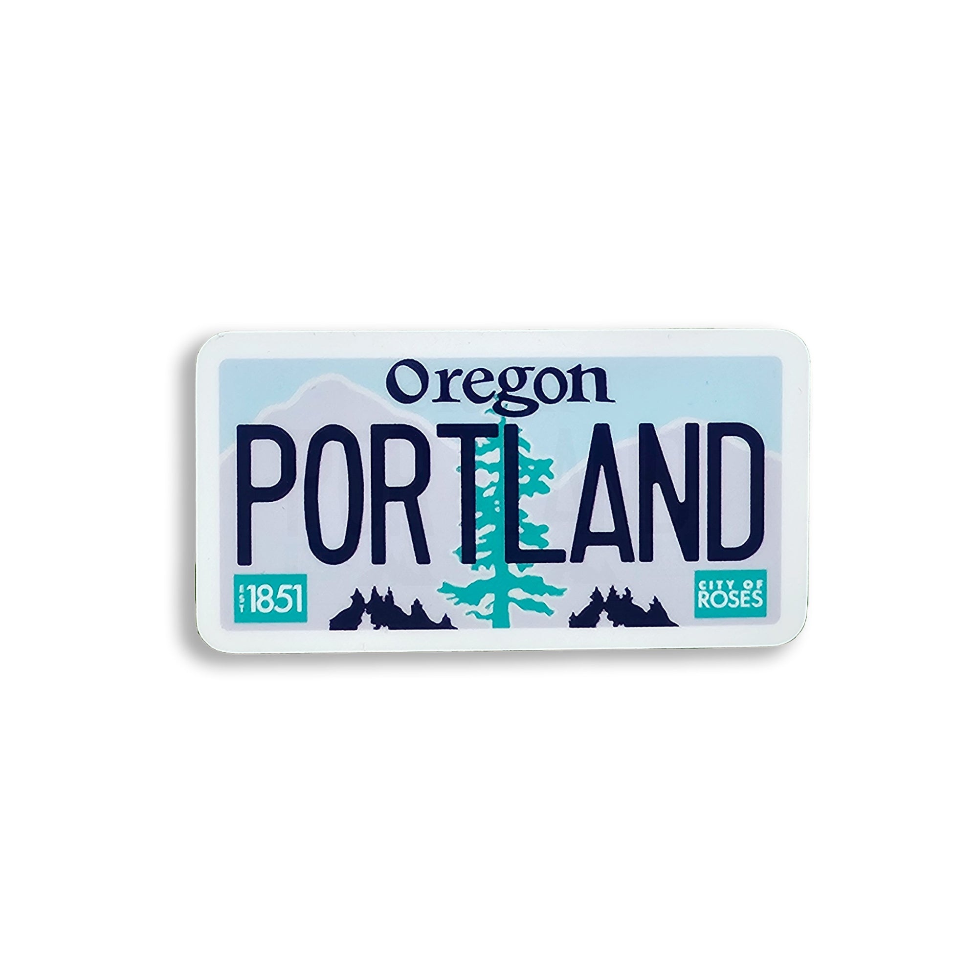 Portland License Plate Sticker - Stickers - Hello From Portland