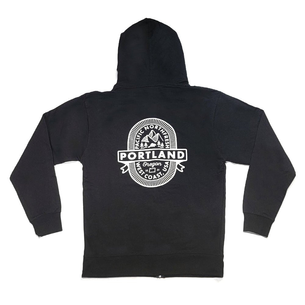 Portland On Tap Zip Up - Hoodie: Mens - Hello From Portland