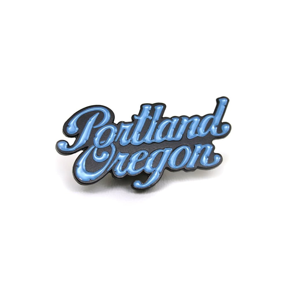 Portland Oregon Script Pin - Enamel Pins - Hello From Portland