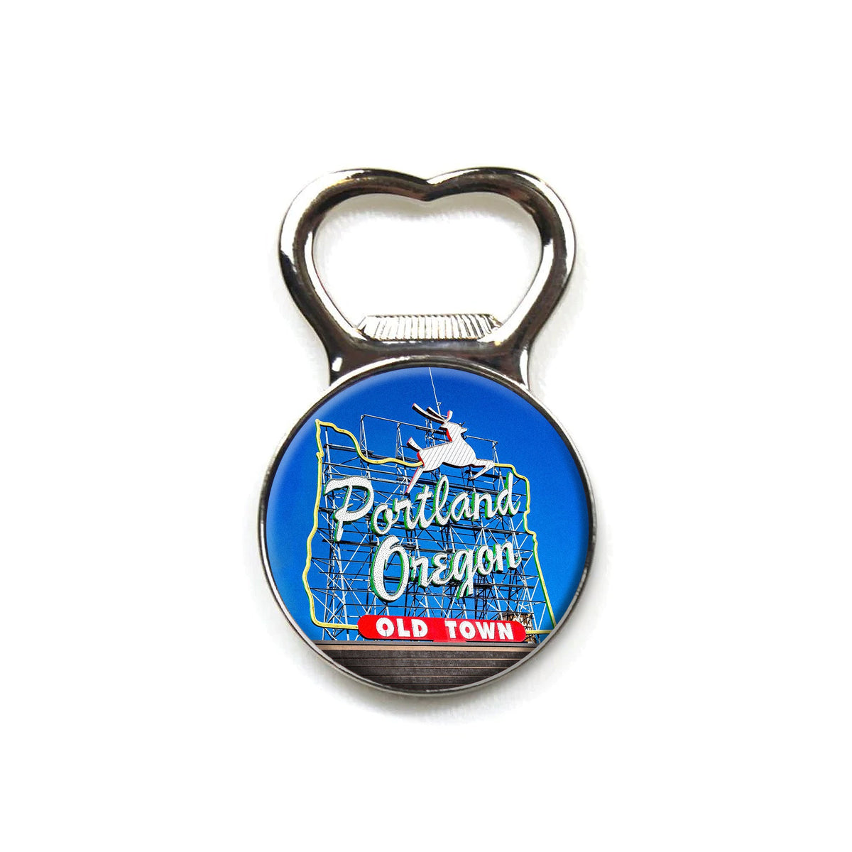 Portland Oregon Sign Bottle Opener Magnet - Magnets - Hello From Portland