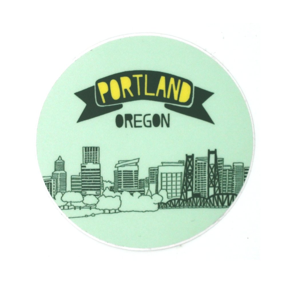 Portland Infinity Sticker Portland Skyline Sticker | Portland Oregon Souvenirs & Gifts - Hello ...