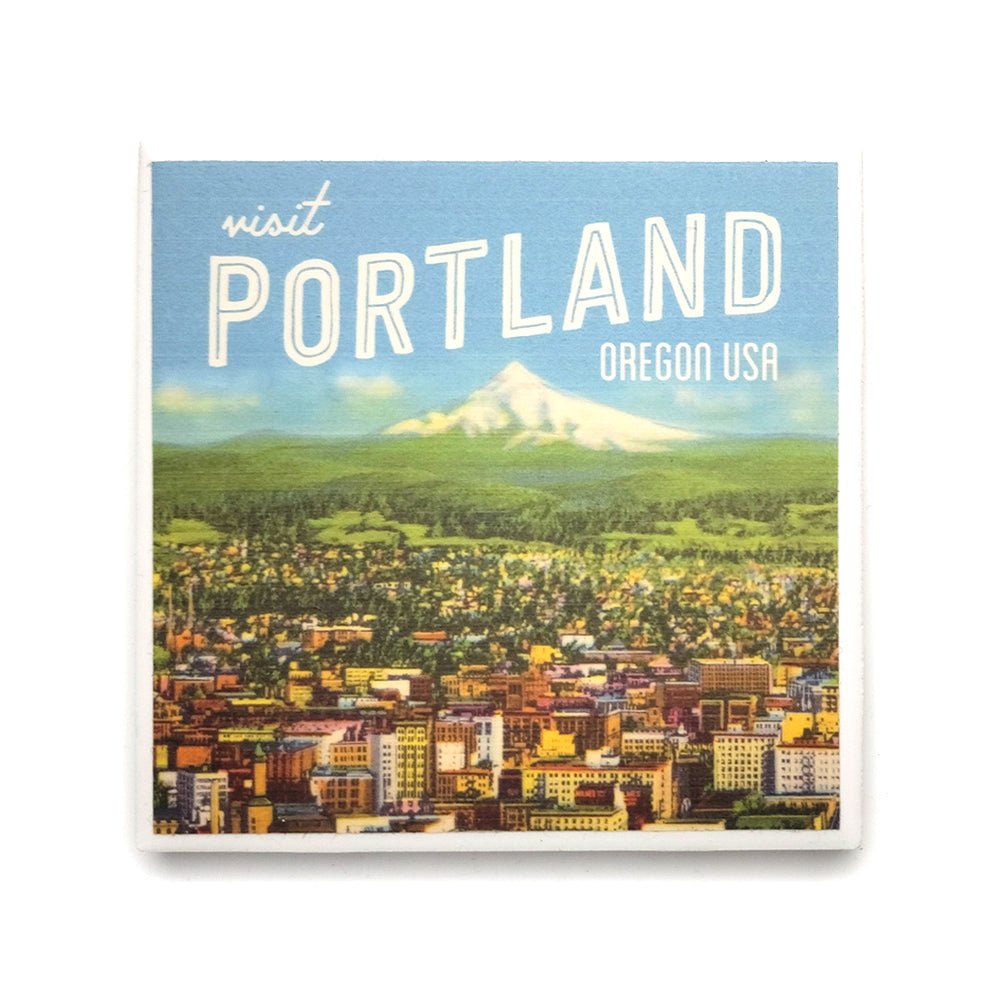 Portland Technicolor Coaster - Postcards - Hello From Portland