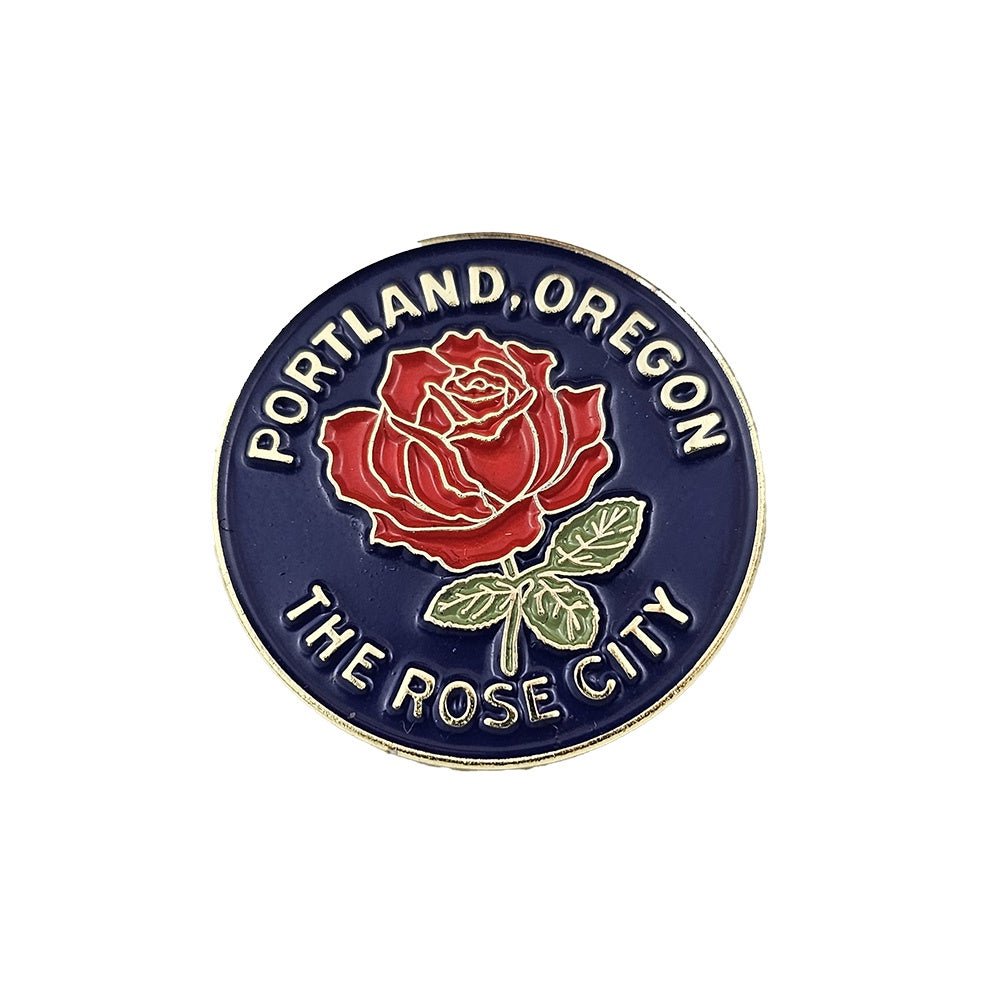 Rose City Pin - Enamel Pins - Hello From Portland