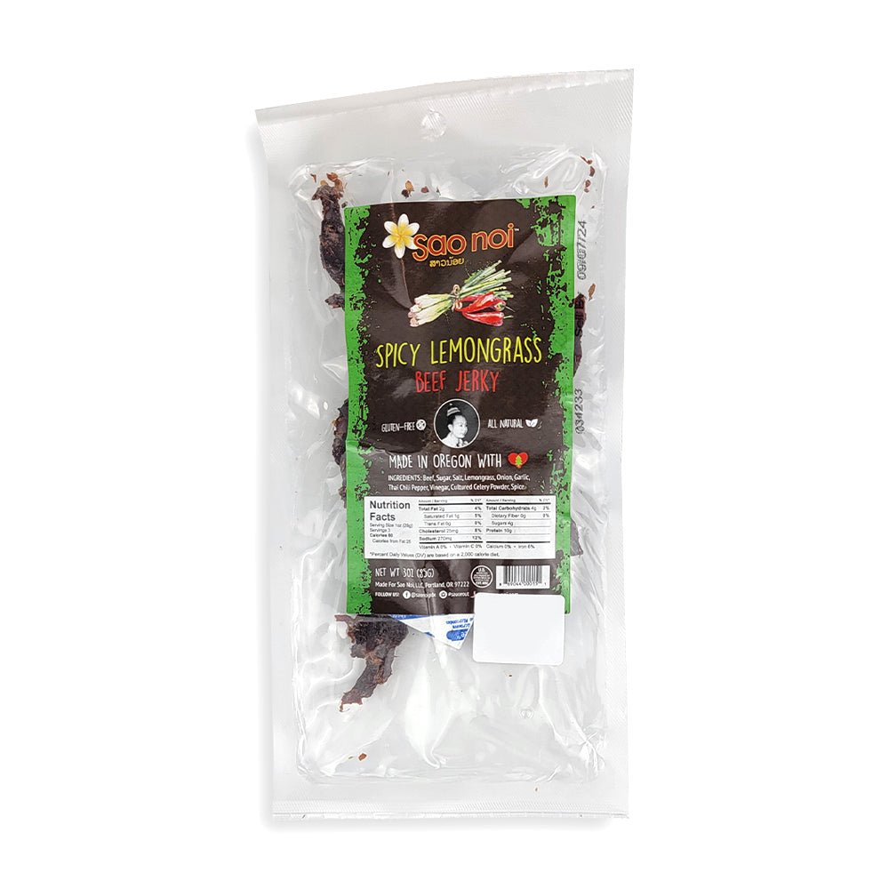 Spicy Lemongrass Beef Jerky - Edibles - Hello From Portland