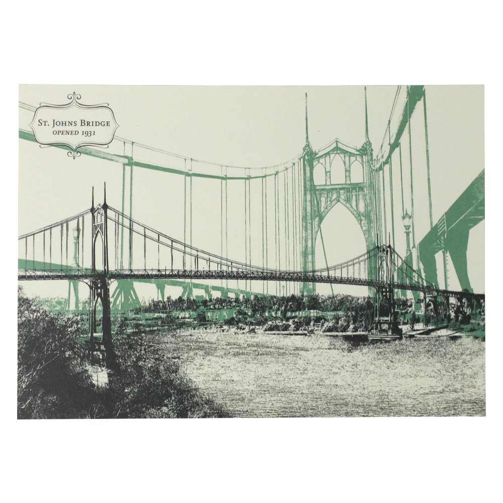 St. Johns Bridge Postcard - Postcard - Hello From Portland